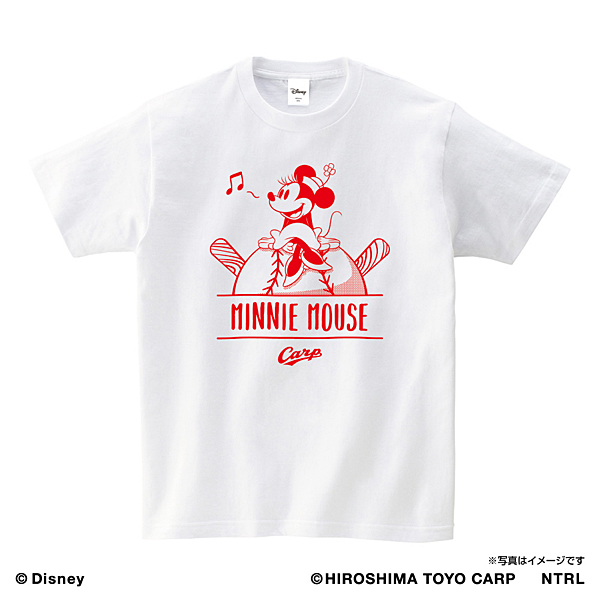 21ミニーマウス(HUMMING)/広島東洋カープ Tシャツ ホワイト