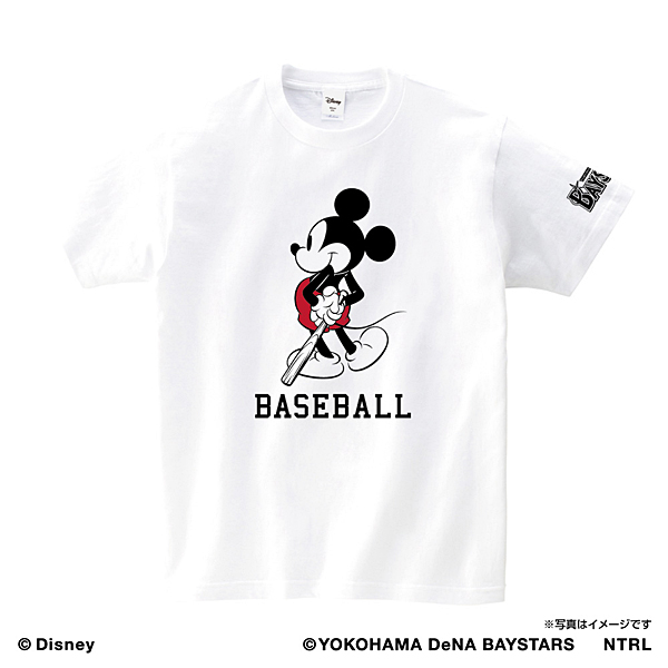 21ミッキーマウス(BASEBALL)/横浜DeNAベイスターズ Tシャツ ホワイト