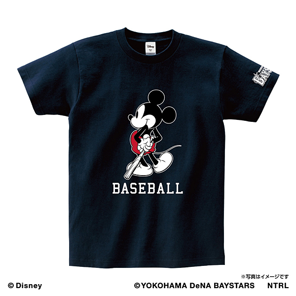 21ミッキーマウス(BASEBALL)/横浜DeNAベイスターズ Tシャツ ネイビー