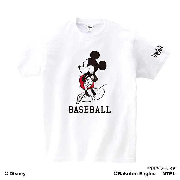 21ミッキーマウス(BASEBALL)/東北楽天ゴールデンイーグルス Tシャツ ホワイト
