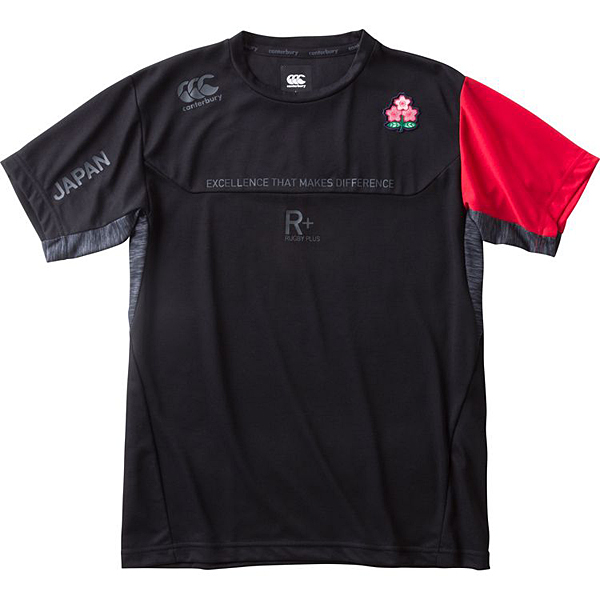 カンタベリー ジャパンワークアウトTシャツ（メンズ）ブラック R30021JH