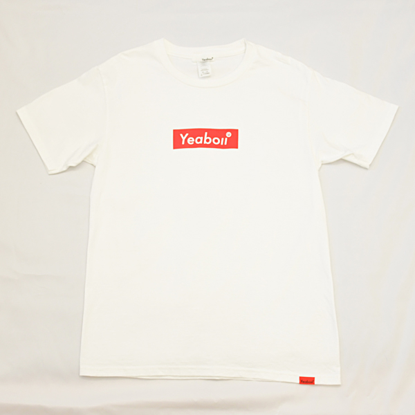 Yeaboii Box logo Tシャツ WHITE