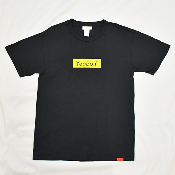Yeaboii Box logo Tシャツ BLACK
