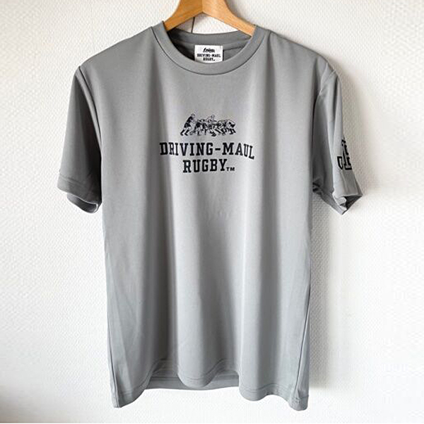 DRIVING-MAUL RUGBY DRY MESH Tシャツ グレー