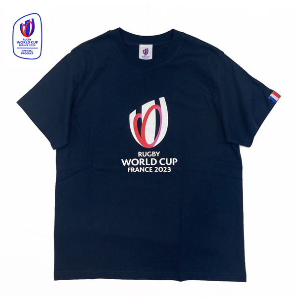 ラグビーワールドカップ2023 フランス オフィシャル 半袖Tシャツ ネイビー