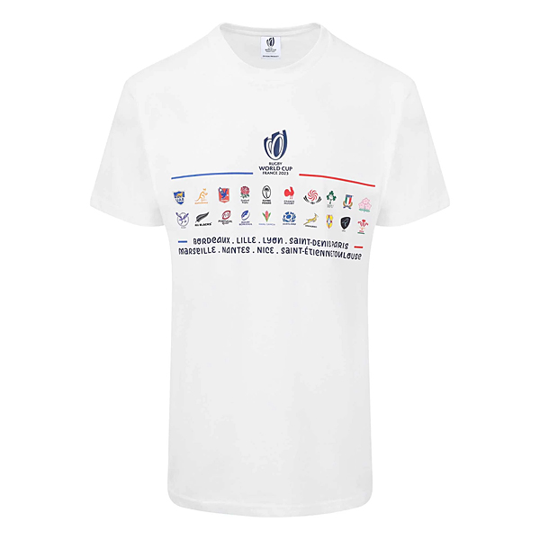 特別訳あり特価】 ラグビーワールドカップ2023 フランス大会 Tシャツ ブラック 公式グッズ 記念品 RWC35593 