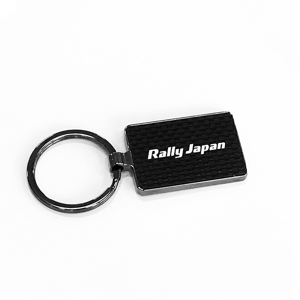Rally Japan OFFICIAL PRODUCT カーボンキーホルダー（type B）