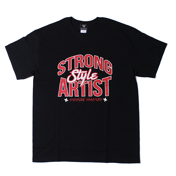 ＜日本限定＞ WWE 中邑真輔 【Strong Style Artist】 Tシャツ ブラック