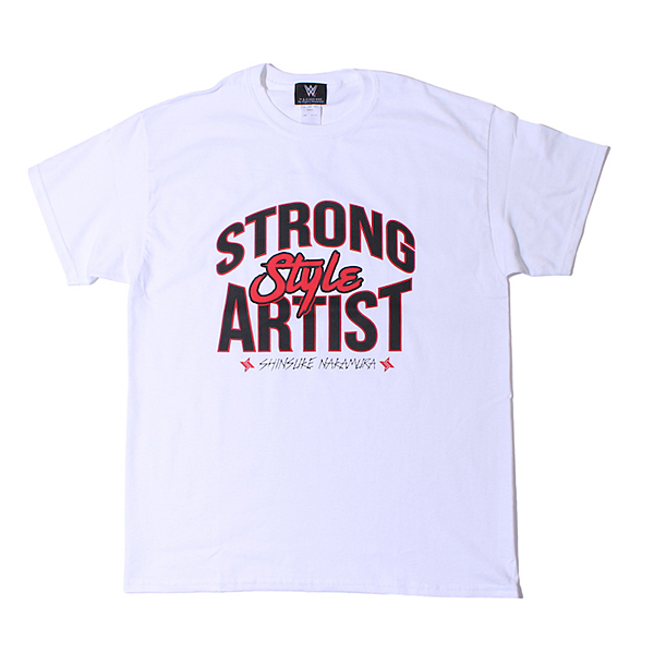 ＜日本限定＞ WWE 中邑真輔 【Strong Style Artist】 Tシャツ ホワイト