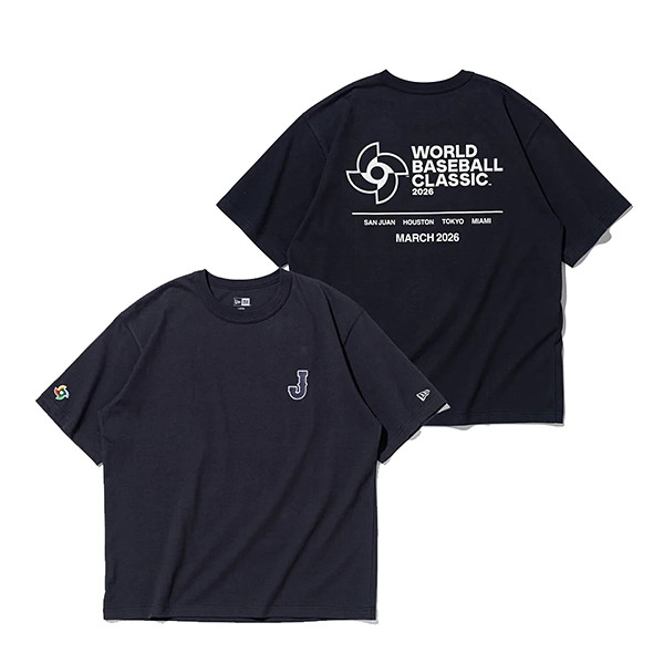 NEW ERA World Baseball Classic WBCロゴ 半袖 ウォッシュドコットン Tシャツ  (ネイビー)