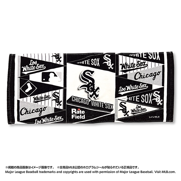 MLB 2026 シカゴ・ホワイトソックス フェイスタオル（総柄）