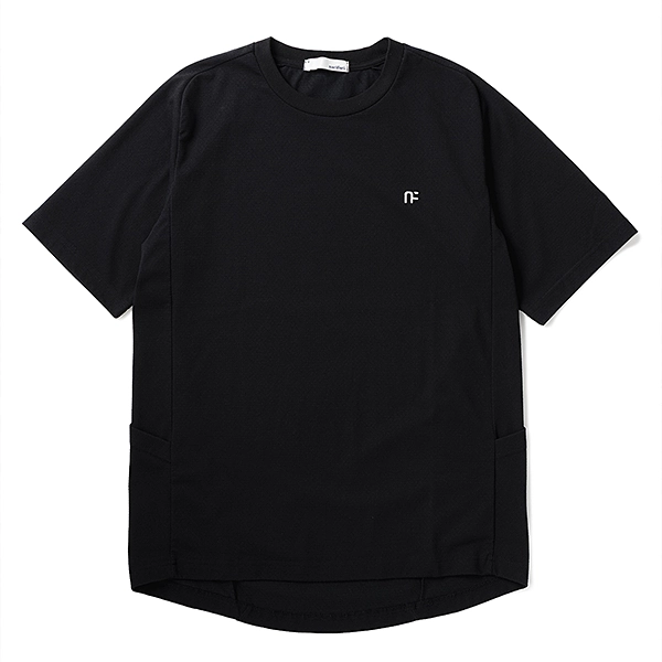 narifuri マルチテックメッシュTシャツ BLACK
