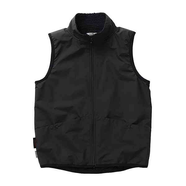 narifuri 光電子アクティブインサレーションリバーシブルZIPベスト BLACK
