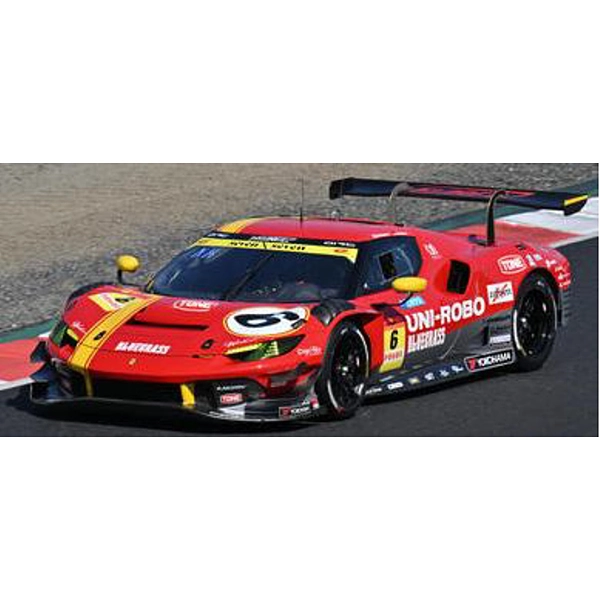 1/43スケール UNI-ROBO BLUEGRASS FERRARI VELOREX No.6 GT300 SUPER GT 2026 Y. Katayama - N. Krutten